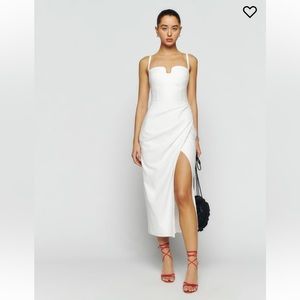 Reformation Alfred Dress in White